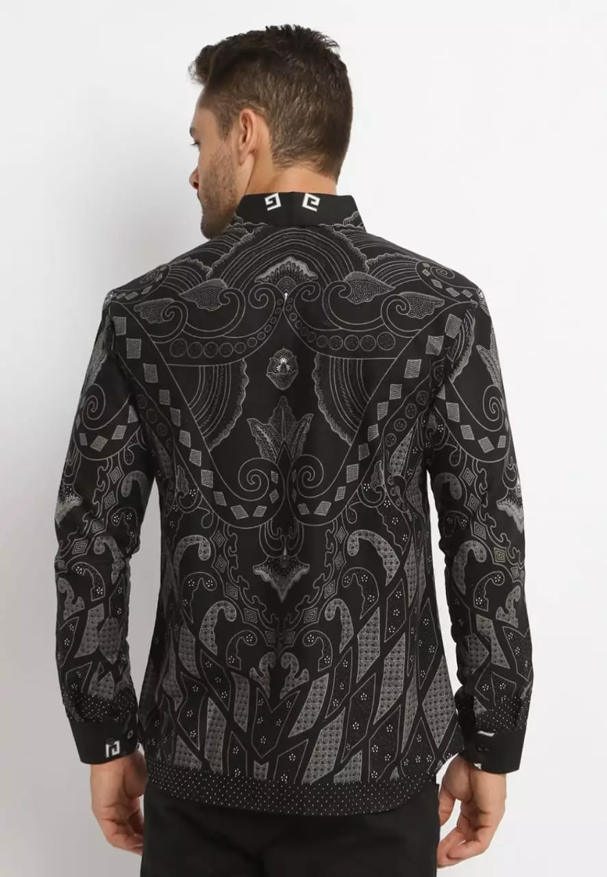 Brama Kemeja Batik Pria Premium Slimfit Modern Lengan Panjang