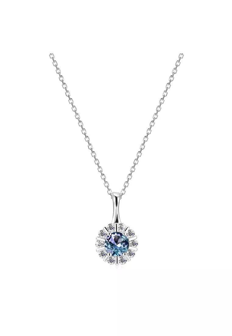 Alexandrite and store diamond necklace