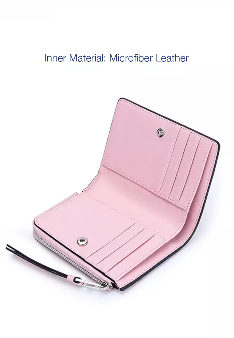 Genuine Leather Color Patching Bifold Wallet JW YT-109