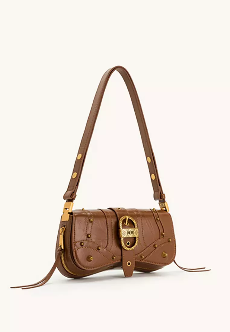 Joy Shoulder Bag - Brown Crushed