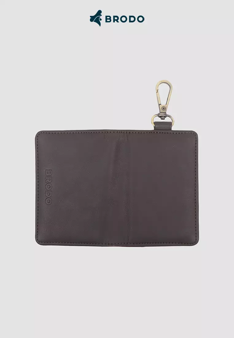 BRODO - Folde Synthetic Leather Key Wallet Brown