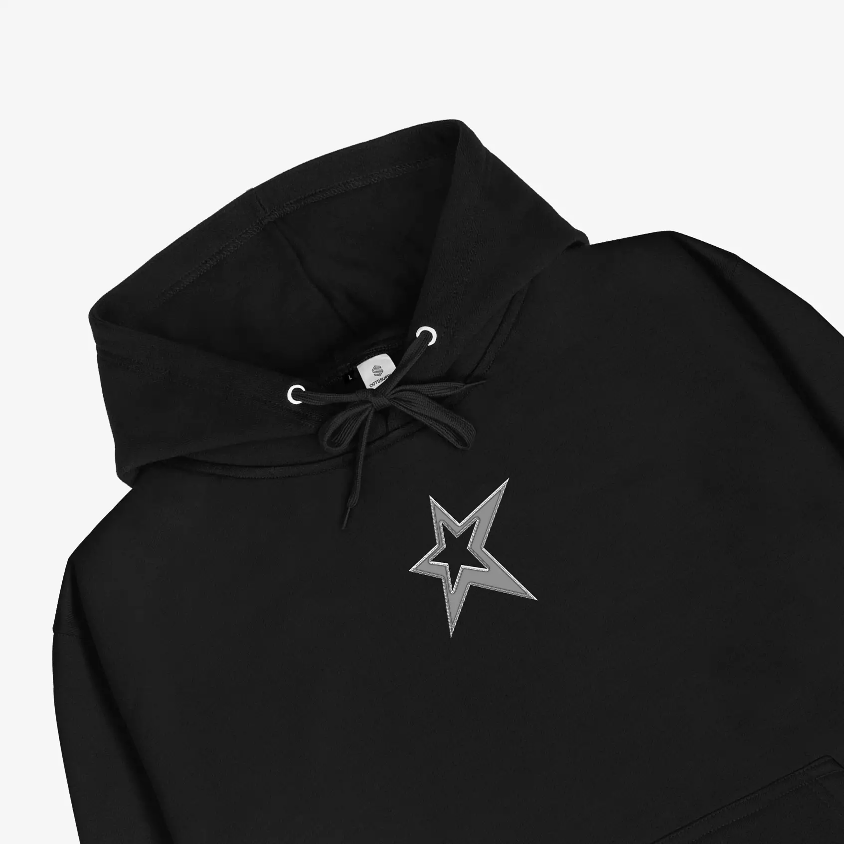 OOTDSUPPLY - Pullover Hoodie Alpha Star Benhur & Black | Pria & Wanita HD068