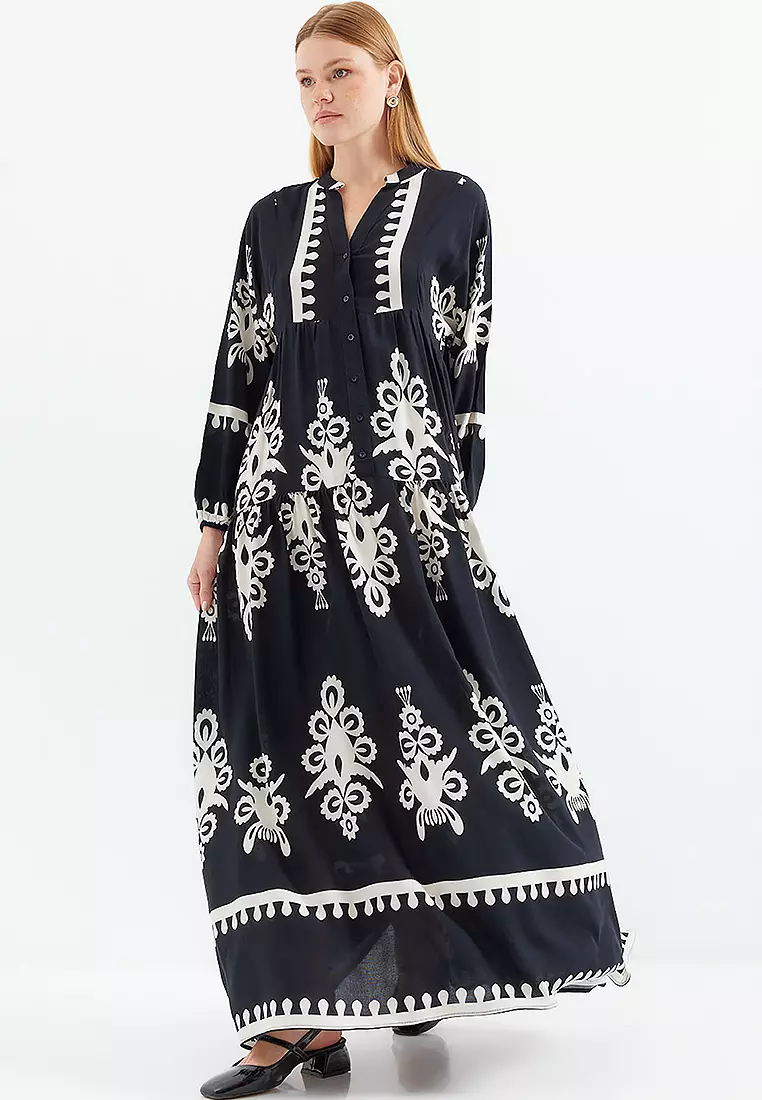 Patterned Maxi Dress