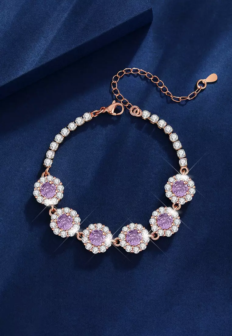 Gelang Wanita Berlian Korea Fashion Perhiasan Gelang Cewek Original Titanium Bracelets