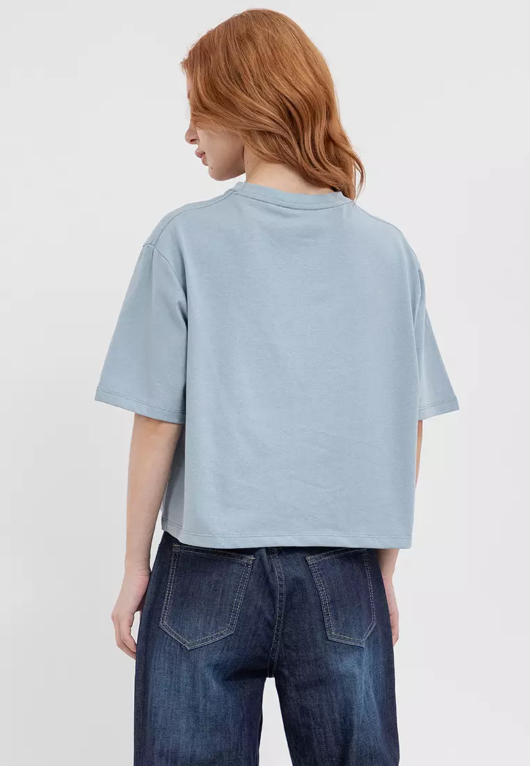 Ladies Organic Emboss Boxy Tee