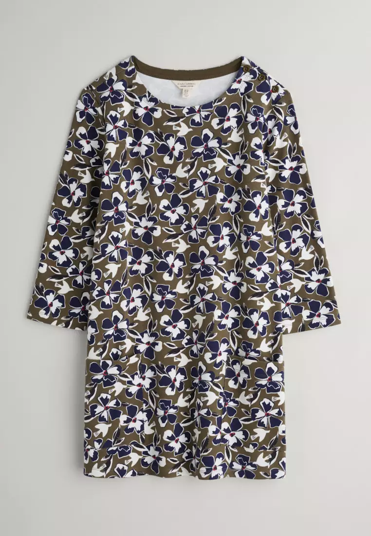 Seasalt Cornwall Green Tall Waves Tunic