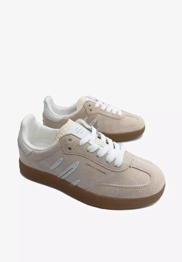 Dr Cardin The Origin: Heritage Collection Kids Laced-Up Sneaker K-RJ-100 | Denim/Faux Suede/Leather