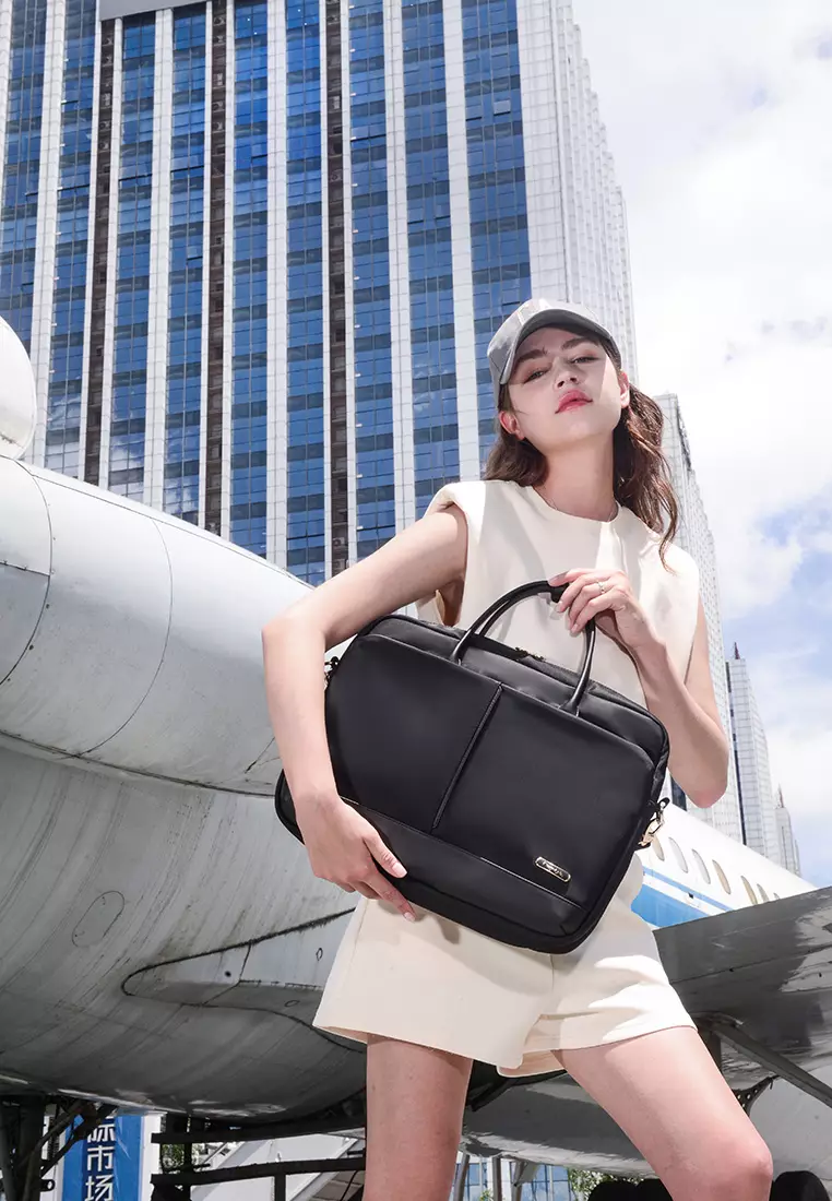 Premium Lightweight Laptop Bag for Women Water Resistant Handbag with Multiple Pockets for Casual, Work, College, School