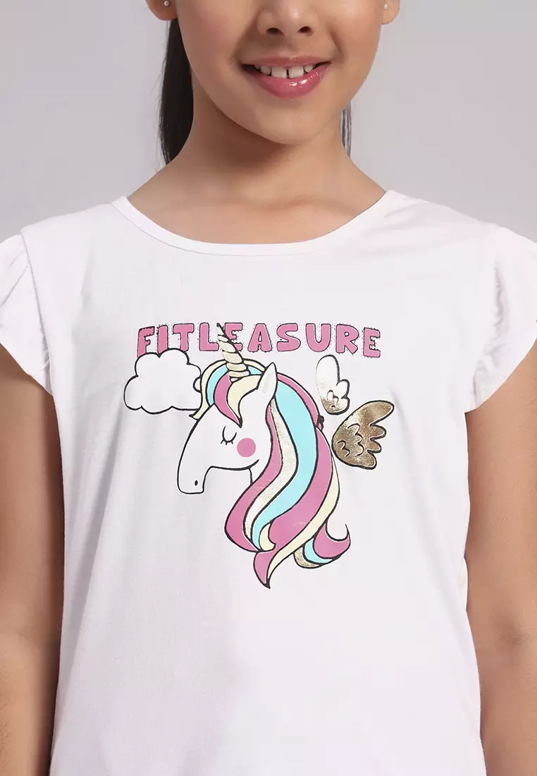 Kaos Lengan Ruffle Anak Perempuan TwinkleTails