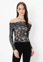 Black/AOP: Beige Tie Dye