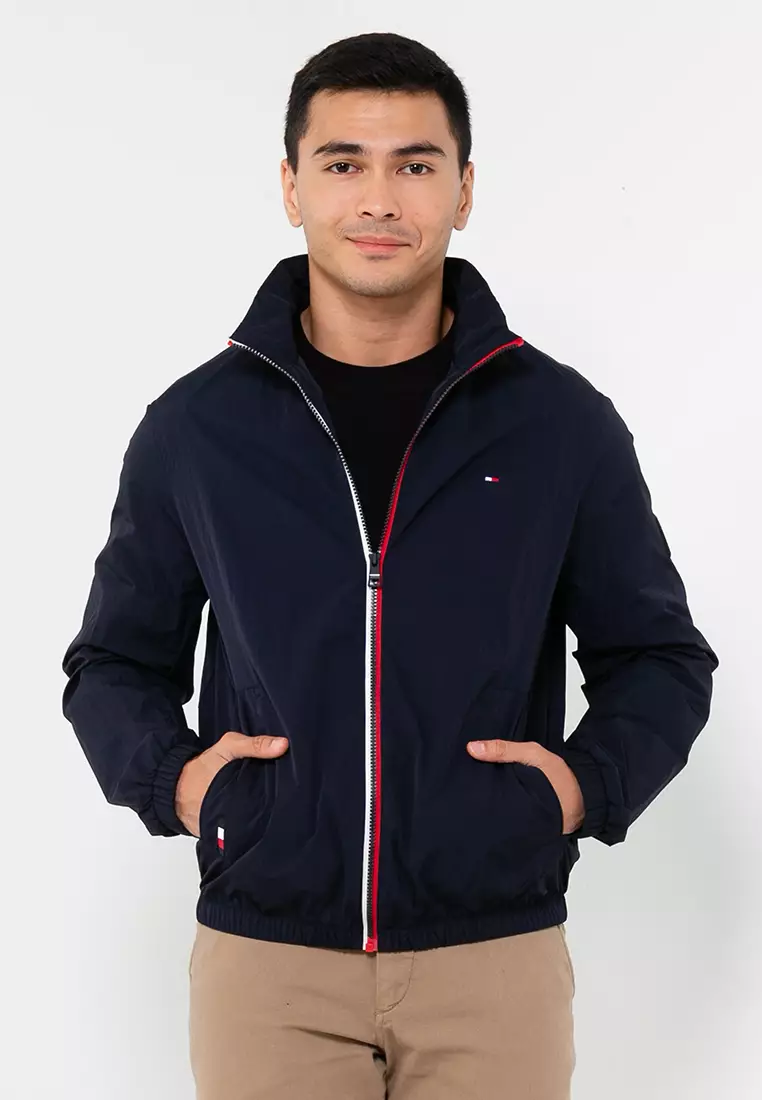 Tommy Hilfiger Men's Performance Hooded Jacket Blue navy Size XL 