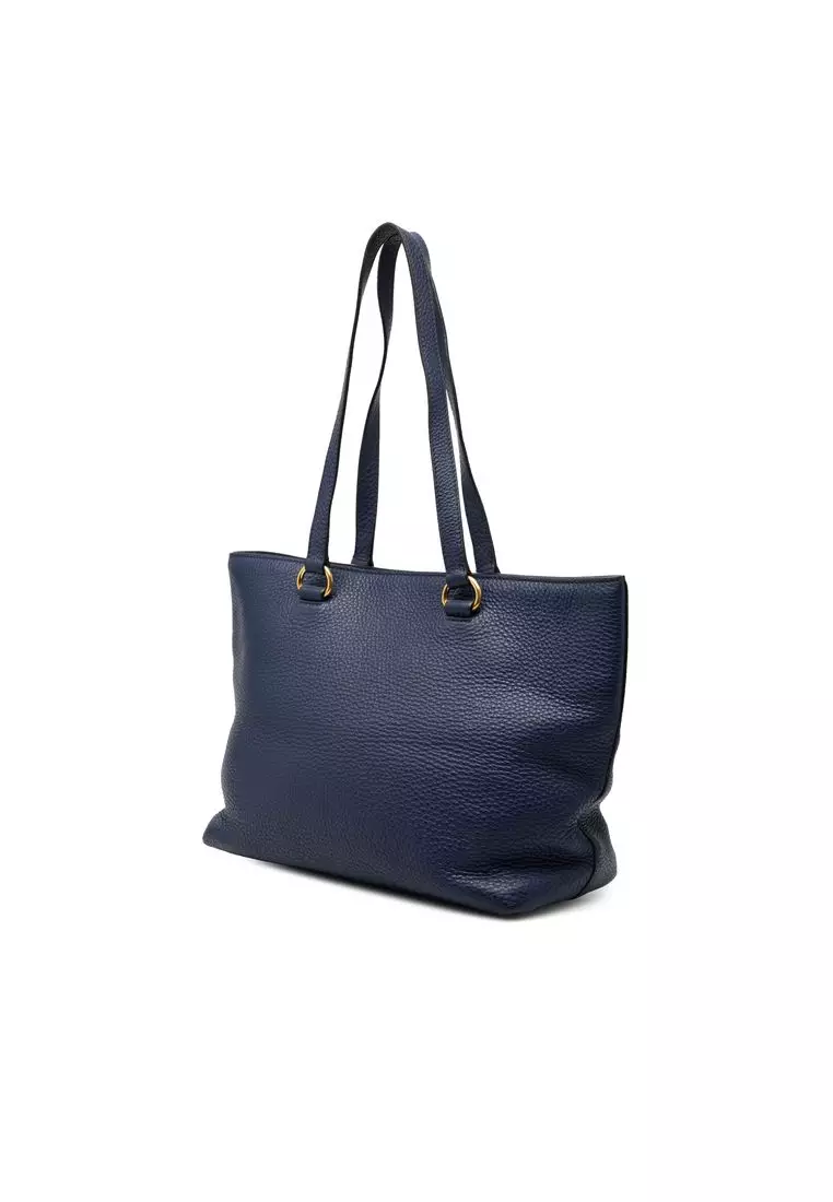 Buy Prada Pre-Loved Prada Vitello Daino Canapa Logo Tote 2026