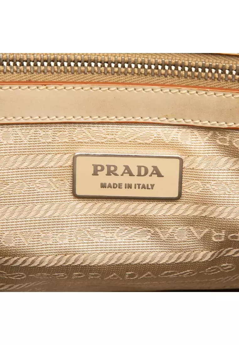 Pre-Loved Prada Embossed Leather Handbag