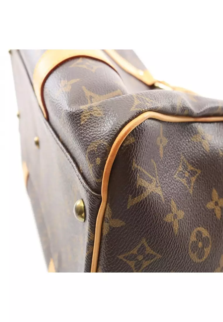 Pre-Loved Louis Vuitton carryall monogram Boston bag PVC leather Brown