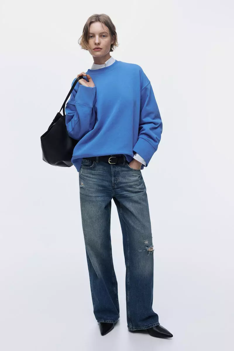 Oversized cotton sweatshirt