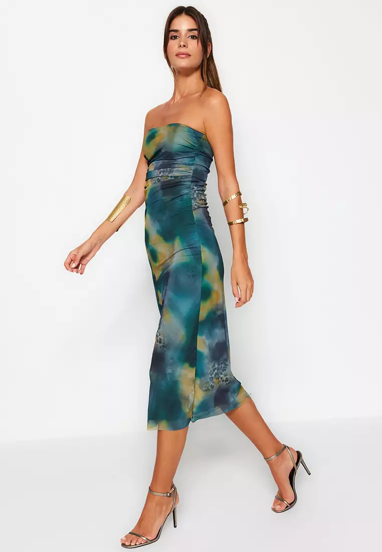 Multicolor Midi Dress