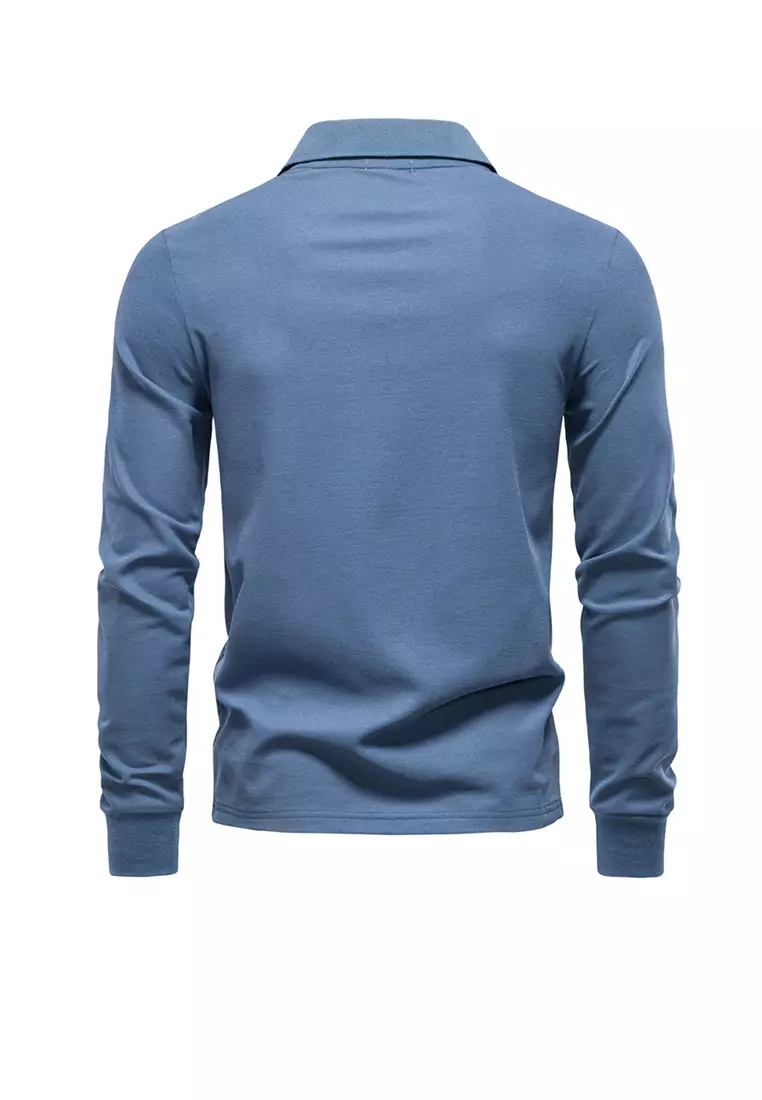 Contrast Embroidered Polo Shirt AX-PL7016