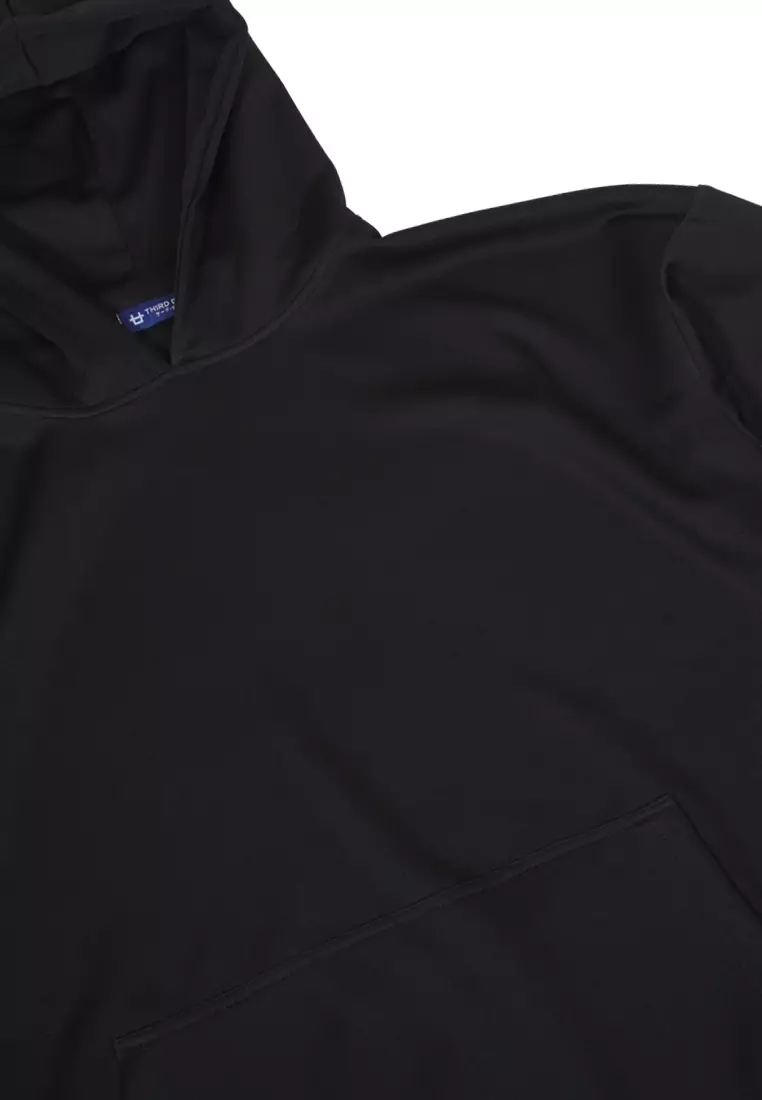 MOA45 hoodie void mind tahan air scuba pria thirdday polos hitam