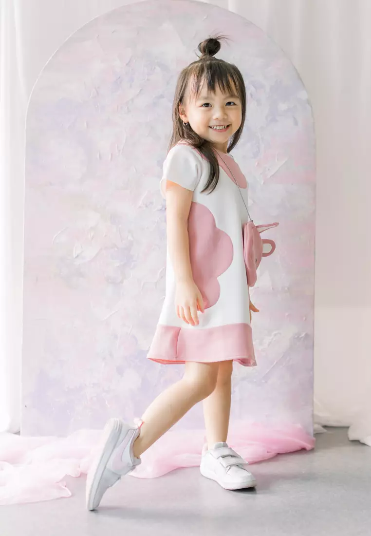TWO MIX Baju Anak Perempuan Cute Rabbit + GRATIS TAS ANAK LUCU 1-8 Tahun 4231