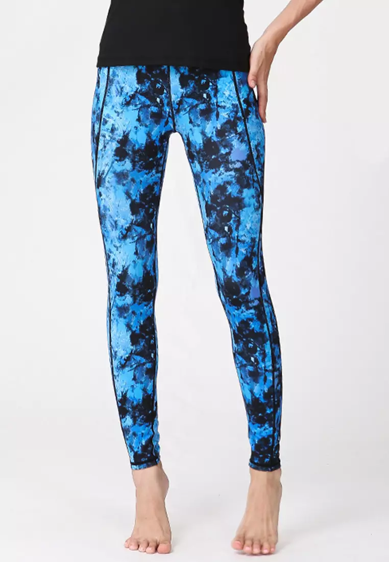 Blue running leggings discount