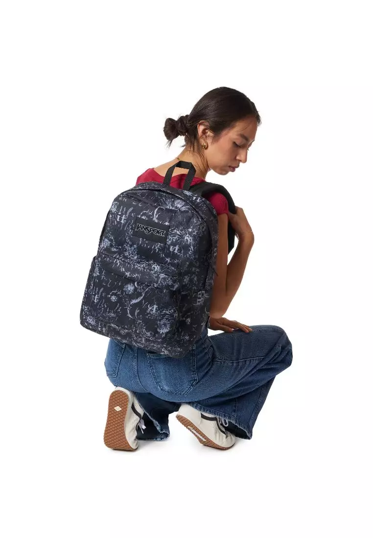 Jansport Superbreak Plus - Afflicted Black/Charcoal/Dk Grey