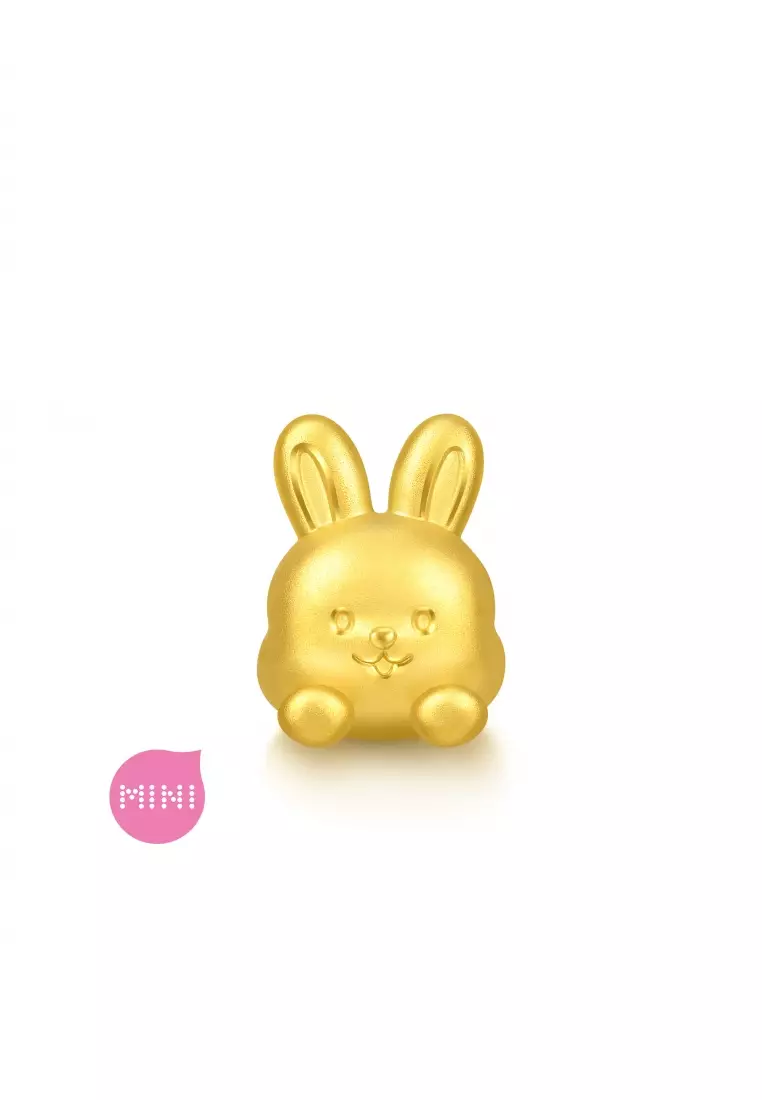 999 Gold Rabbit Charm for Women & Men 95962C  [Bracelet not included]