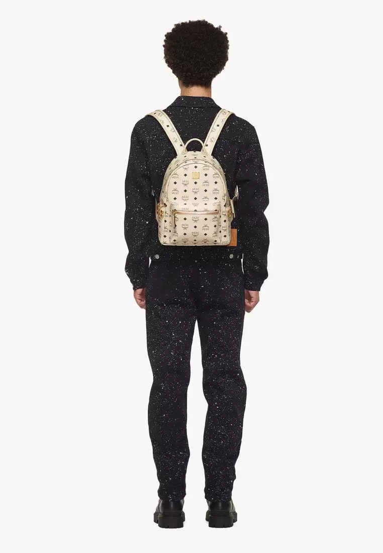 Mcm stark side stud backpack top