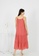 MMRS. Garb pink Carmen Ruffles Tiered Midi Dress - Coral 19731AA522F90CGS_2