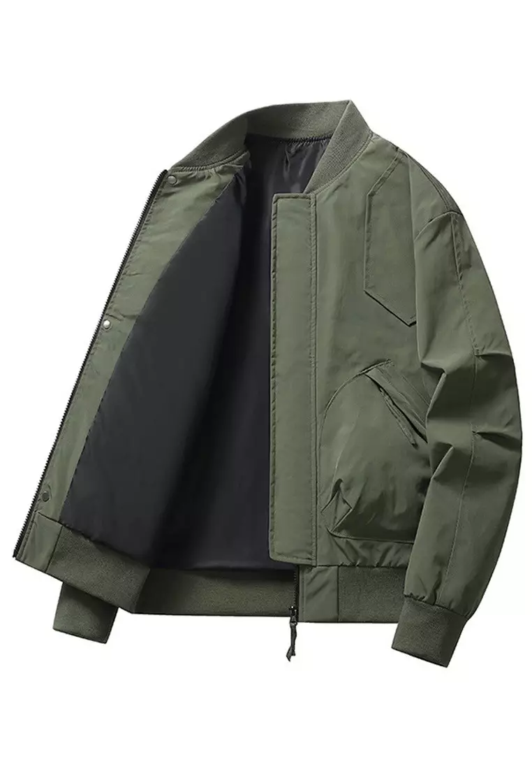 Stylish Bomber Jacket Baseball Coat