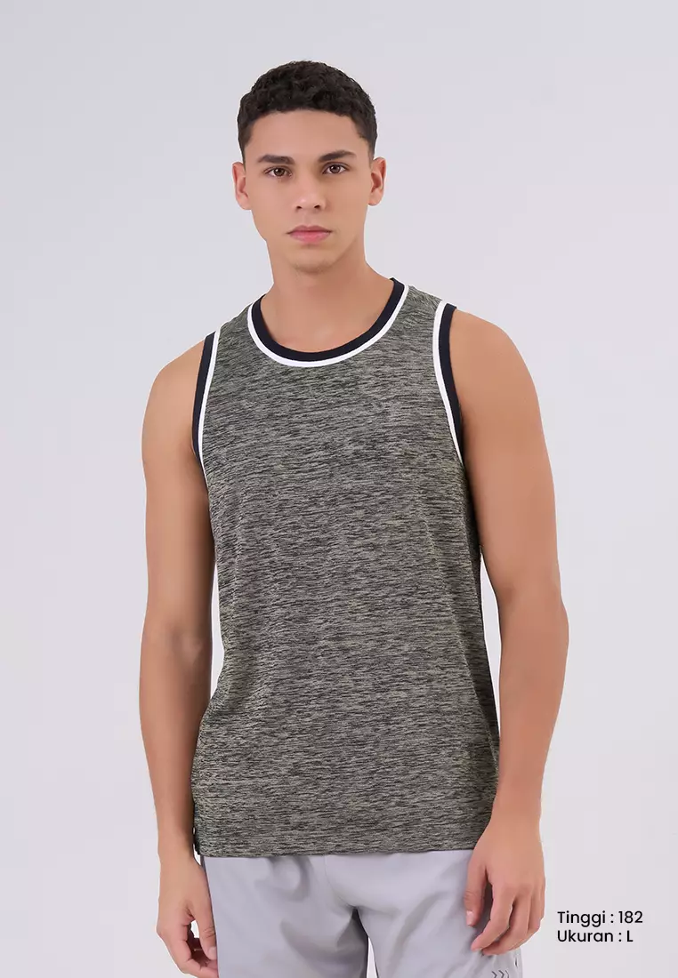MANZONE - Athletic Tank Pivot - Olive Colour OLIVE
