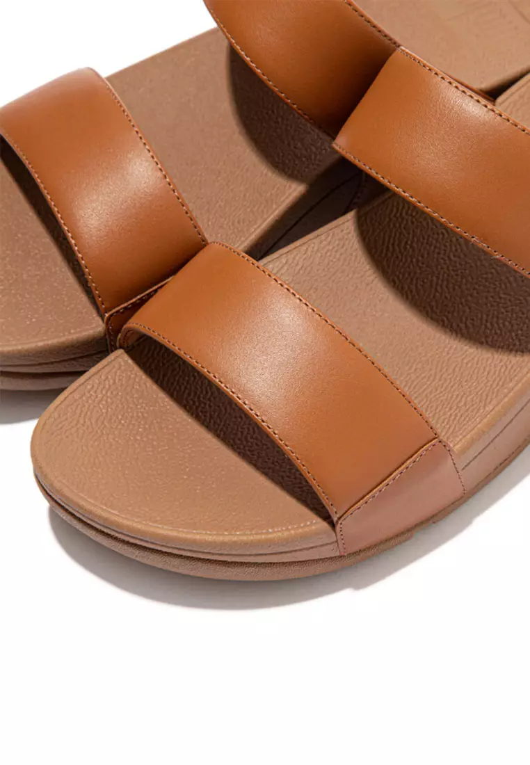 LULU Women's Leather Slides - Light Tan (ED4-592)