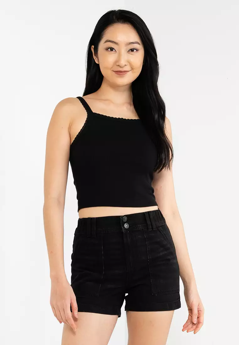 Buy American Eagle High Neck Apron Lace Tank Top 2024 Online