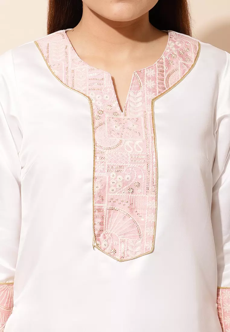 Chanira Festive Aaira Tunic-White