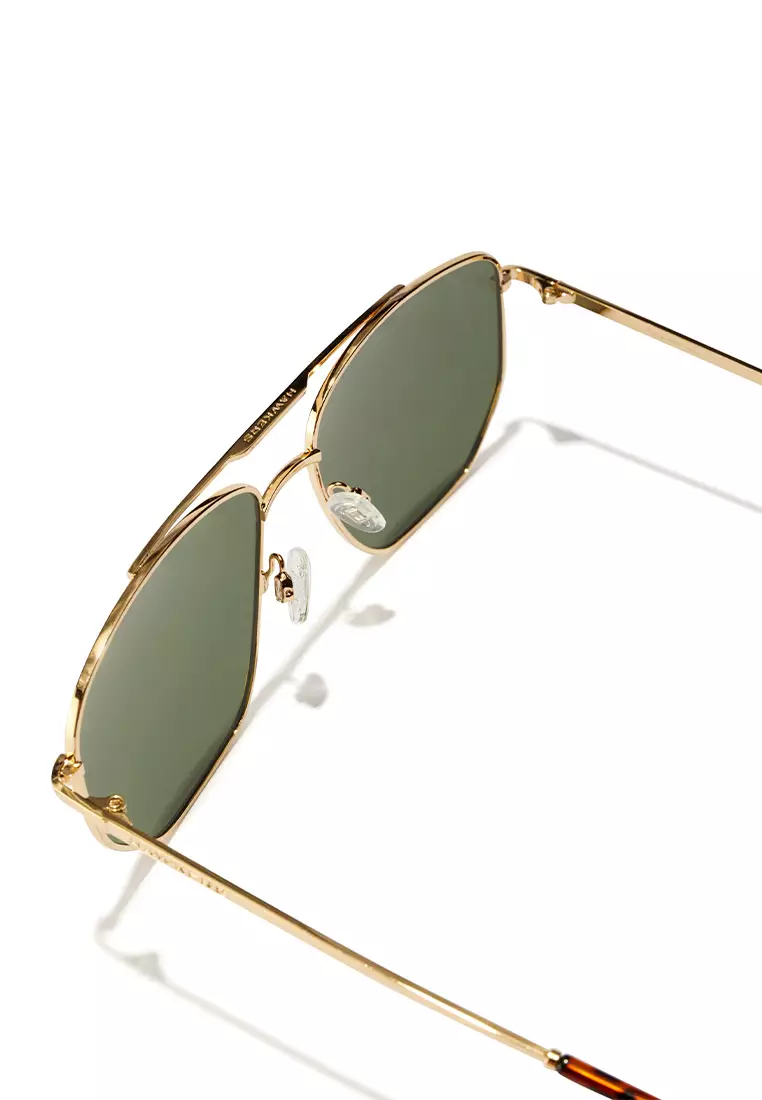 HAWKERS POLARIZED Gold Alligator CAD Sunglasses for Men and Women, Unisex. UV400 Protection. Official Product designed in Spain