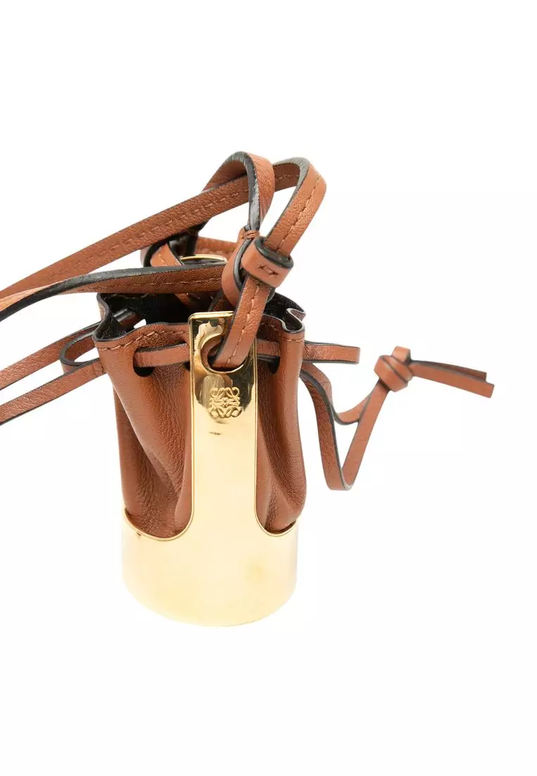 Pre-Loved Loewe Leather Balloon Bag Pendant Necklace