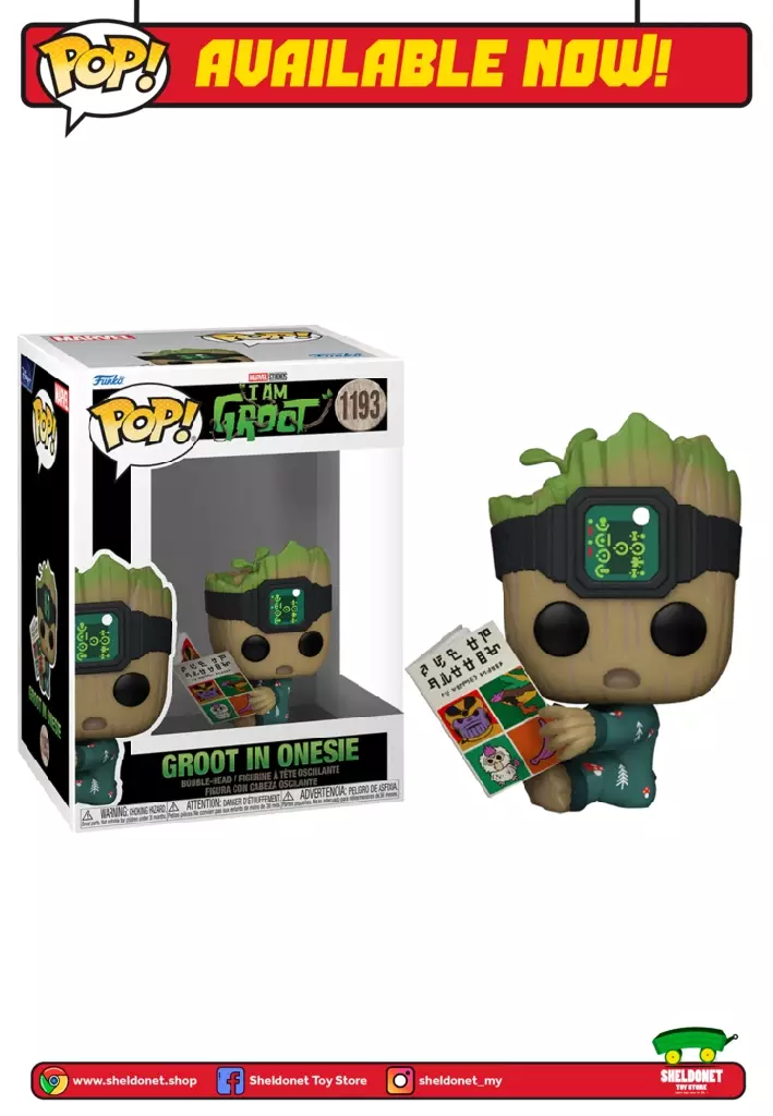 [IN STOCK] Funko Pop! Marvel: I Am Groot   Groot With Cheese Puffs