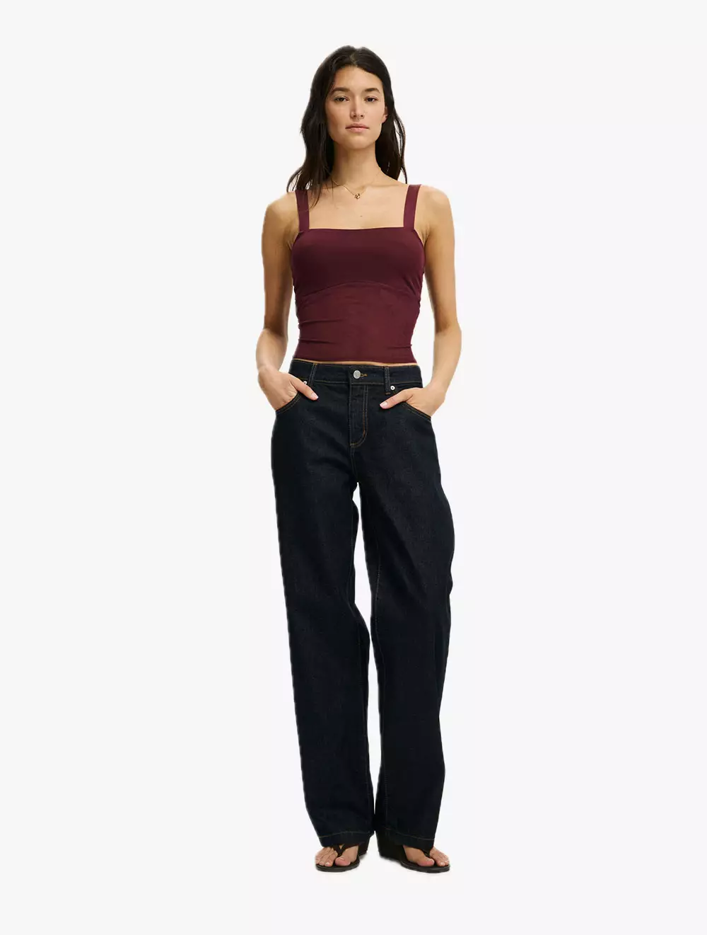 COTTON ON - TANK & KAMISOL - BROOKE MESH CAMI