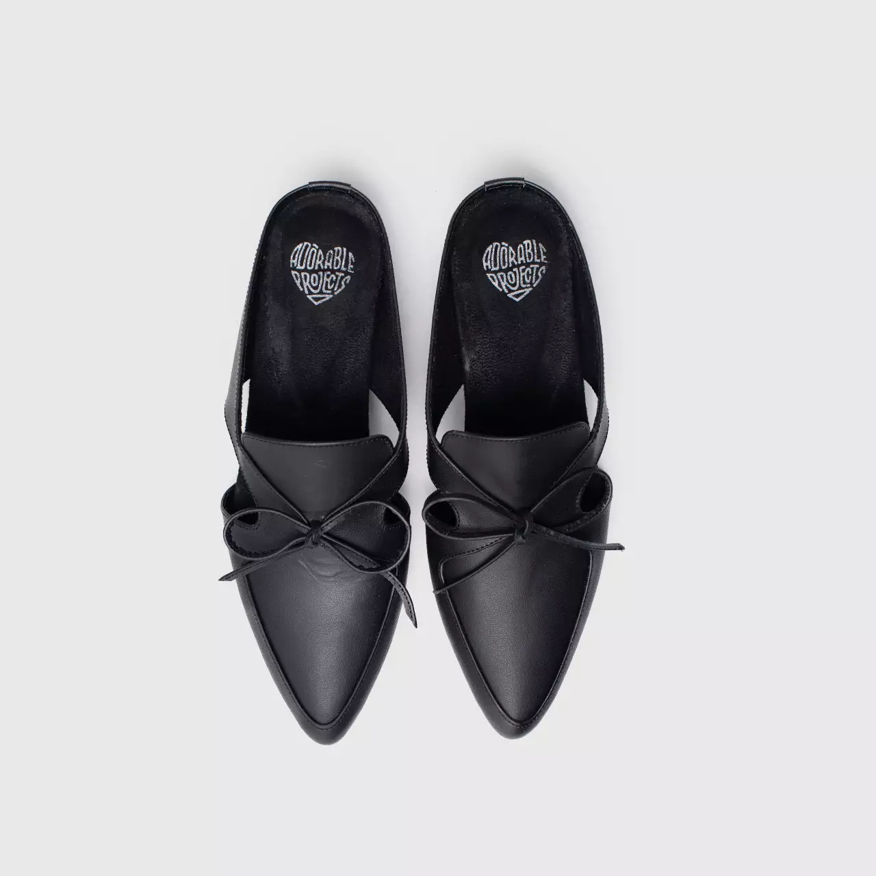 Plataria Mules Genuine Leather Black