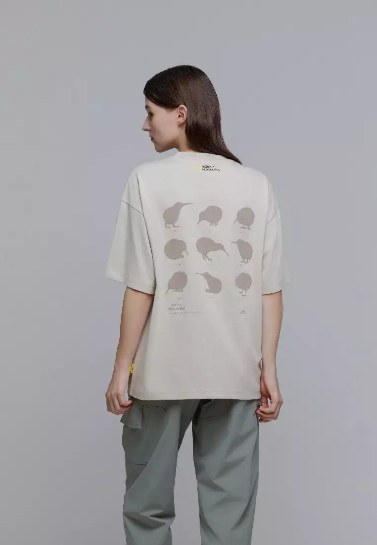【NATIONAL GEOGRAPHIC】KIWI MOTION GRAPHIC ECO半袖Tシャツ National Geographic Unisex Kiwi Graphic Eco Short Sleeve Tee