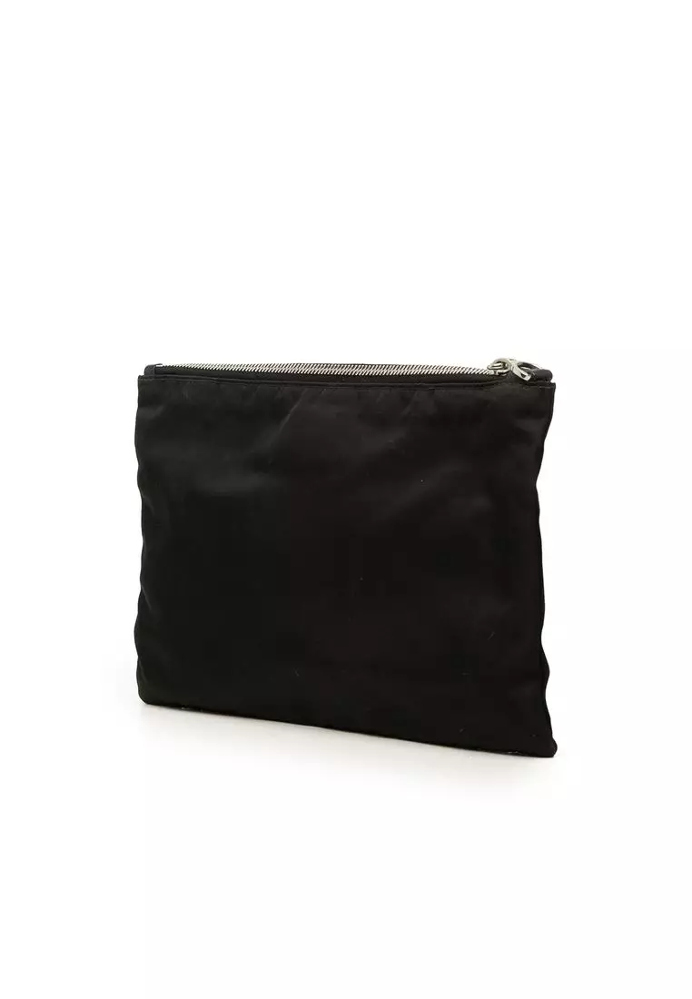 Pre-Loved Prada Tessuto Zip Clutch