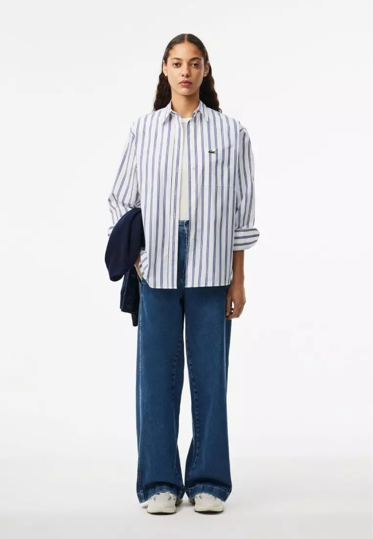 Oversized Fit Cotton Poplin Shirt