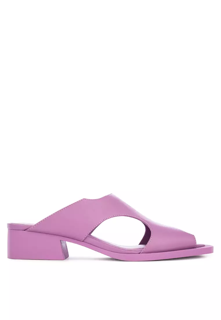 Discount on United Nude  shoes - SKU: Fin Sandal Square Toe Sandals In Purple