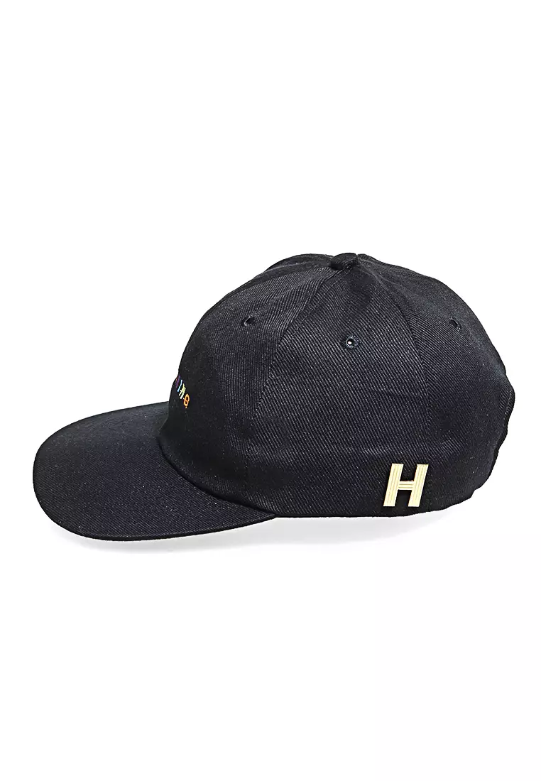 Maxton Topi Baseball Aksesoris Fashion Pria Wanita Motif Snacking Resizable Strap Material Rafel ORIGINAL - Black