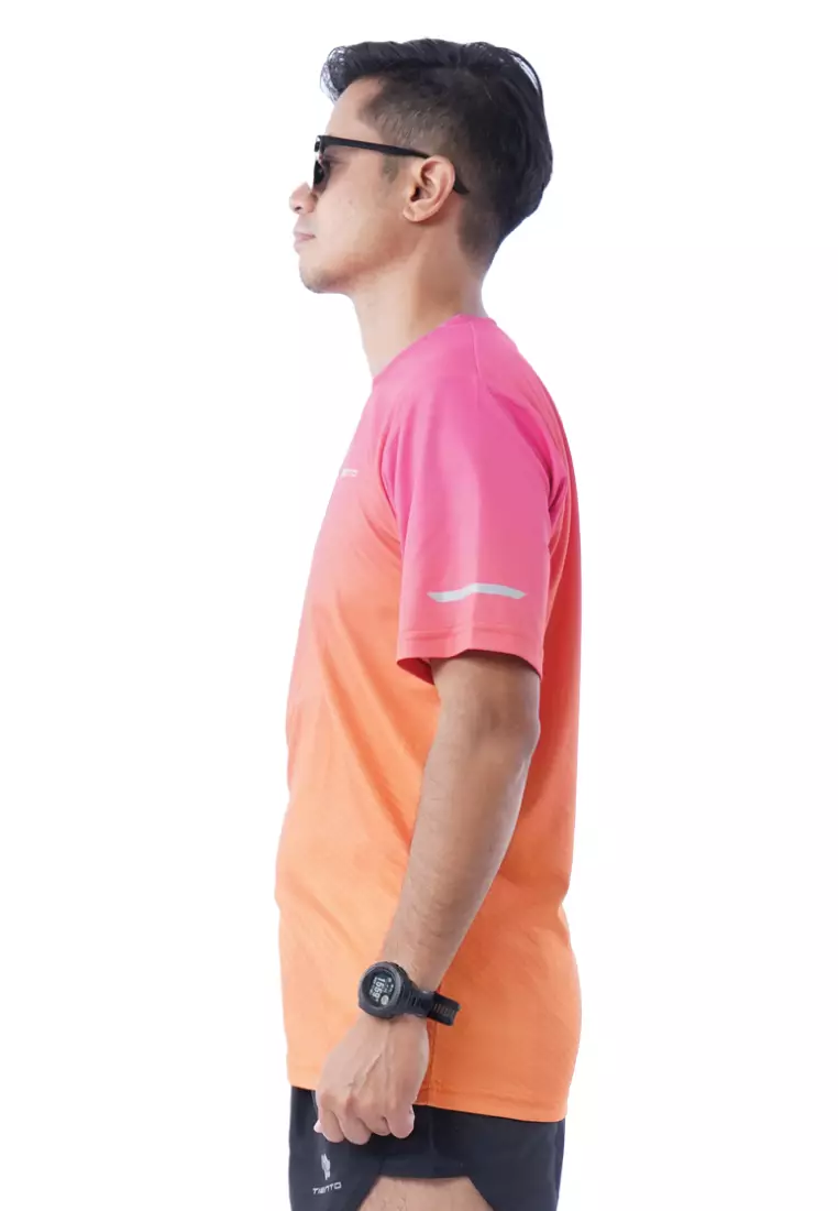 Tiento Baju Olahraga Lari Jersey Running Pria Anti UV Xceleration