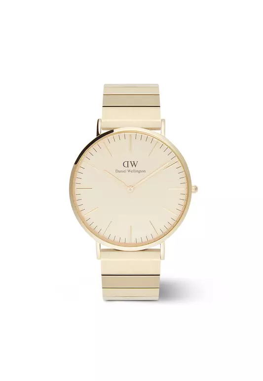 Classic 40mm Evergold Piano Brushed Gold - Men Watch stainless steel watch DW Official Authentic Original