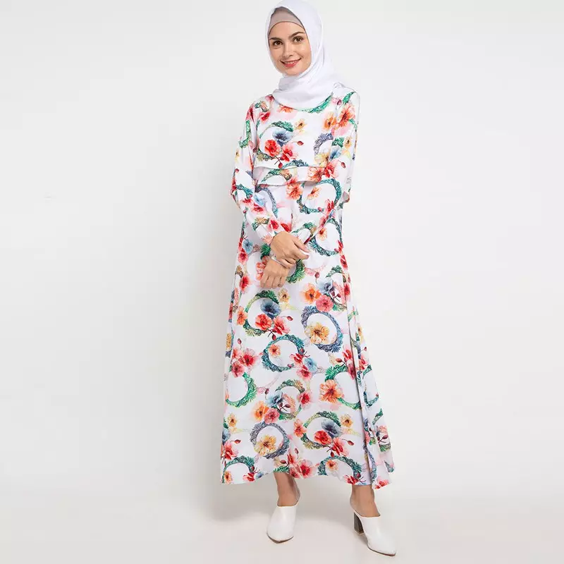 Theta Maxi Dress In Red Floral Print