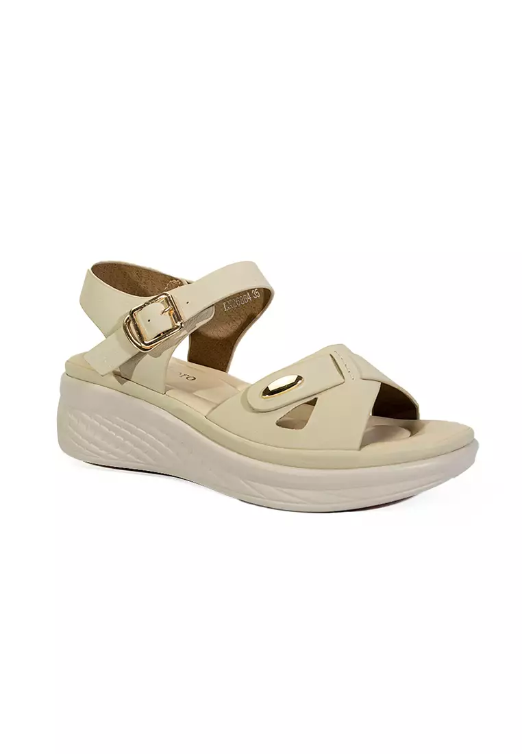 Discount on Mario D' boro Runway  shoes - SKU: Women's Flats Sandals LX 26864 Beige C52 - C58 - C65 - C68