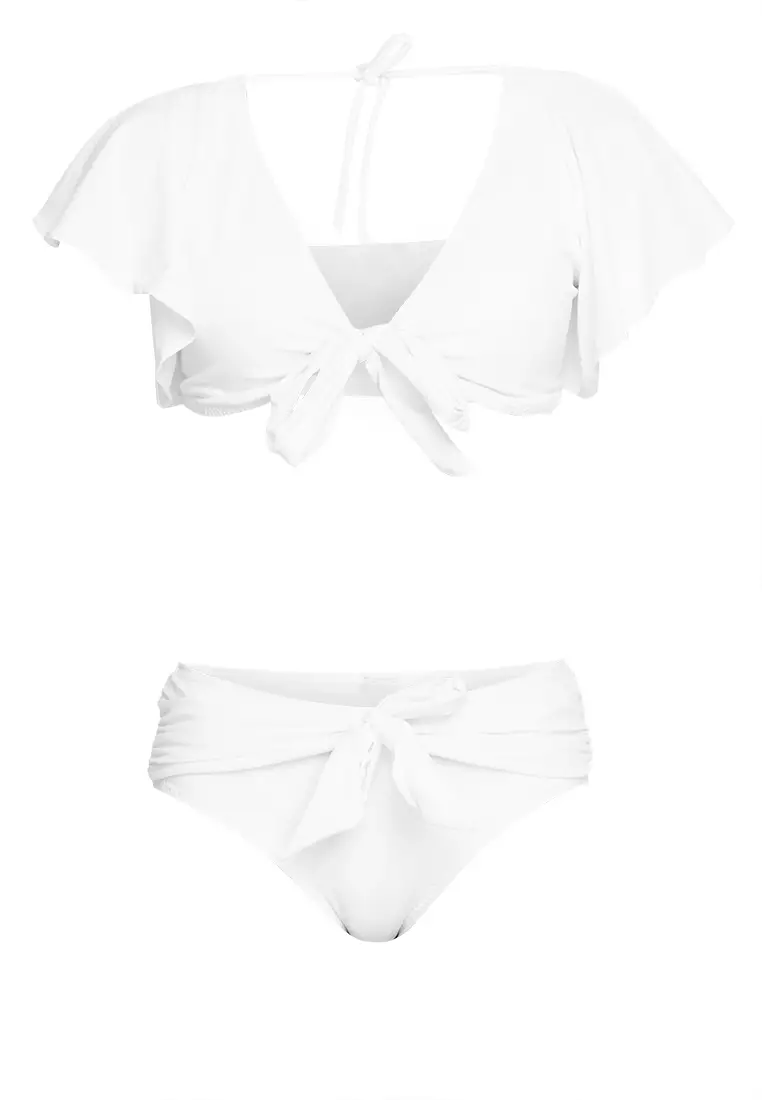 Buy SUNDAE Nicolette Flutter Sleeves Bikini Set 2023 Online ZALORA