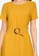 ZALORA BASICS yellow Mini Sheath Dress With Belt 834D9AA2DE00D9GS_3