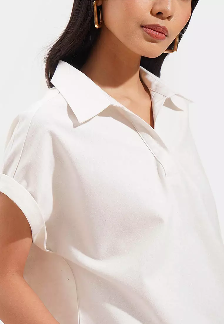 V-Neck Linen Top
